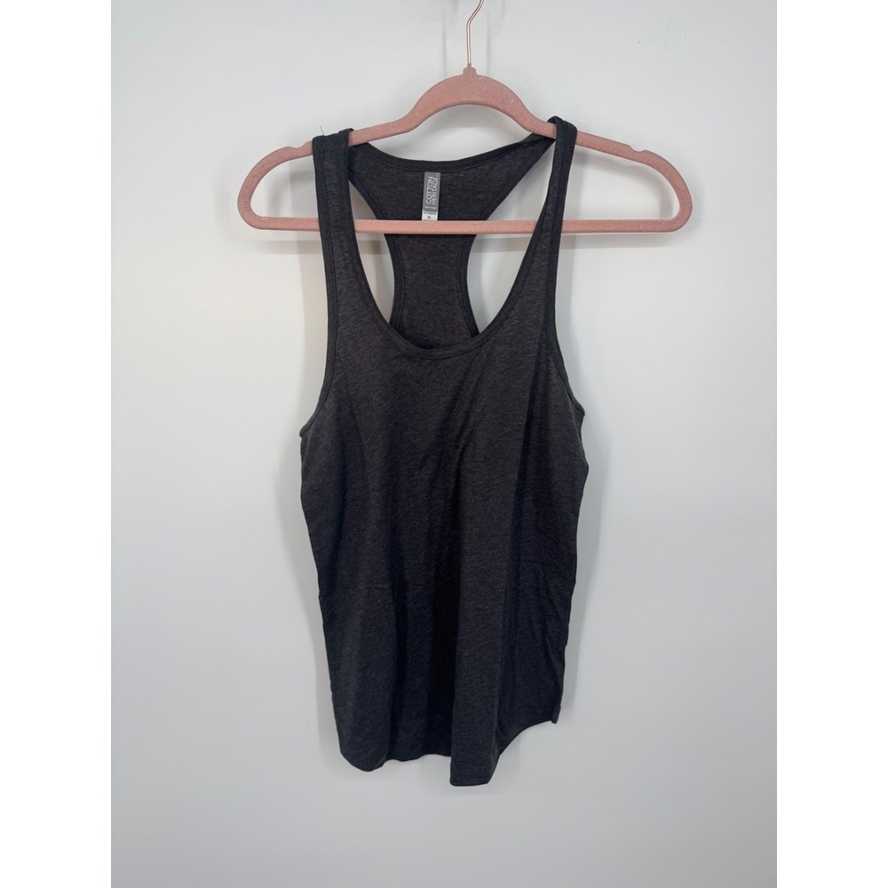 NWT Cotton Heritage Racerback Tank Top Women's Medium Dark Gray Lightweight
